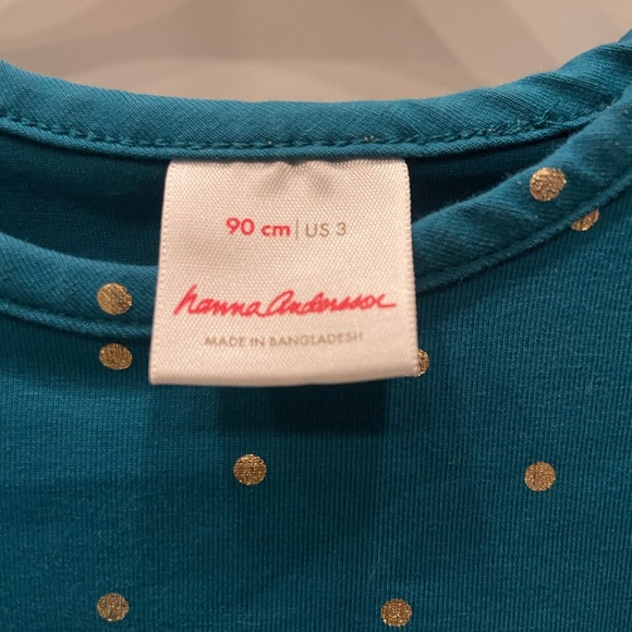 Hanna Anderson 90cm/US 3 Ruffle Long Sleeve Dress - Picture 3 of 3